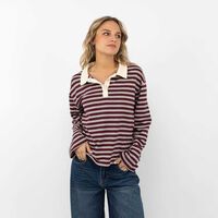 Polera Manga Larga Mujer Icono Burdeo