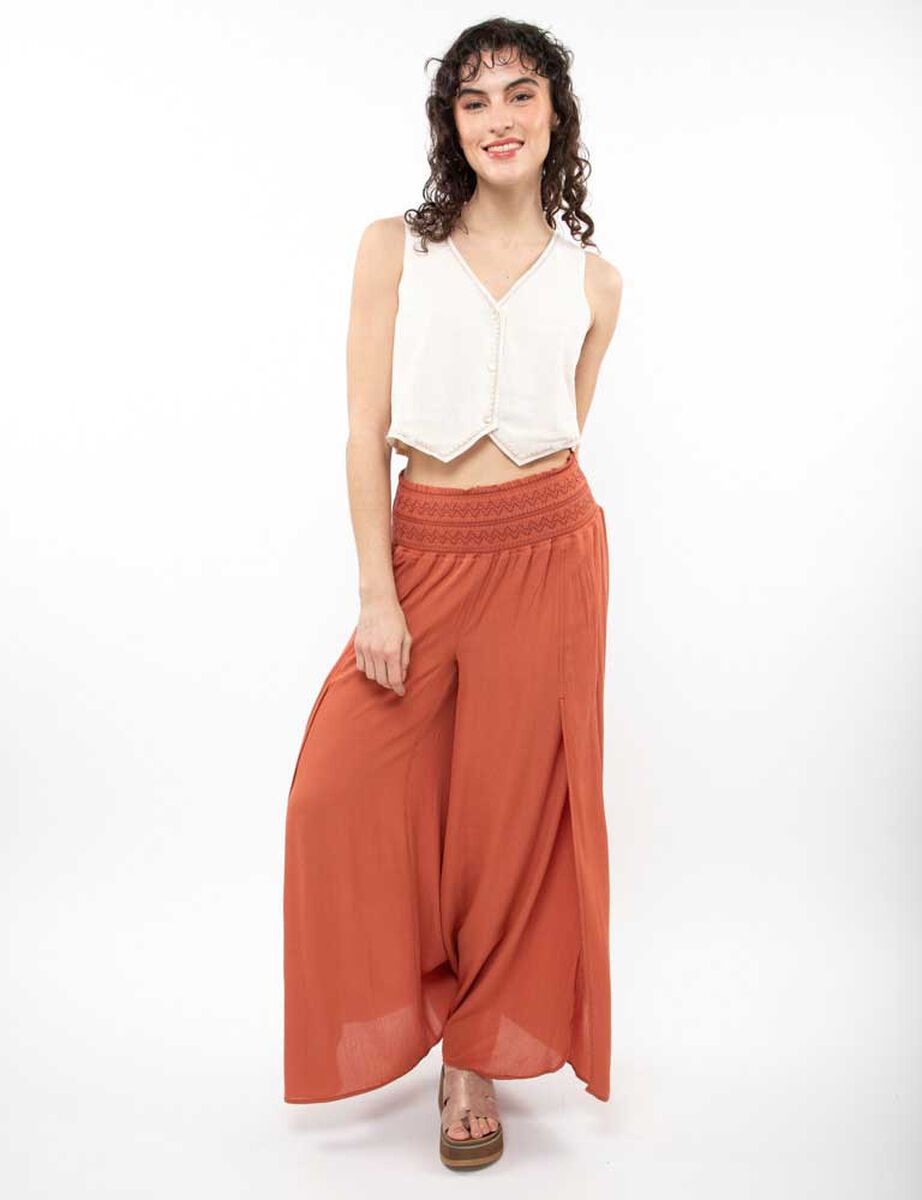 Pantal&oacute;n Wide Led Pretina Ancha Mujer Alma