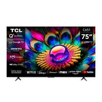 Smart TV QLED 75"" TCL 4K UHD Google TV C651