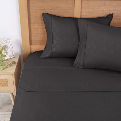 Imagen 2 del producto Juego de Sábanas Plumetti 2 Plazas Mimosa Negro