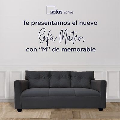 Imagen 2 del producto Sofá Sofás Home Mateo 3 Cuerpos Grafito
