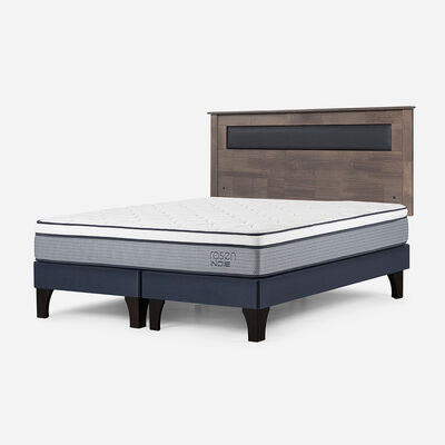 Imagen 2 del producto Combo Cama Europea Rosen 2 Plazas Indie BD + Respaldo Ferrara