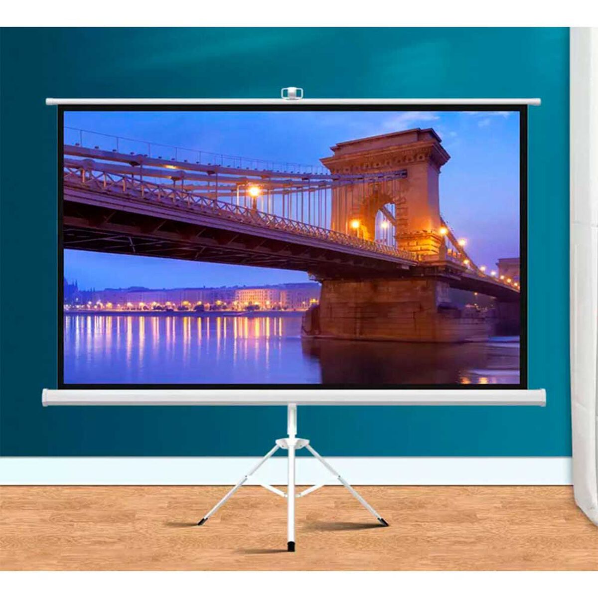 Proyector Portatil Smart Nova 9000lm + Telón 100" LEVO