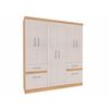 Closet Yardas Liliana 6 Puertas 4 Cajones Bicolor