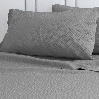 Imagen 1 del producto Juego de Sábanas Doral 1,5 Plazas Embossed Gris