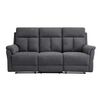 Sof&aacute; Reclinable Zoy Home Beijing 3 Cuerpos Grafito
