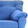 Sofá Muebles America Santa Fe 3 Cuerpos Azul Petróleo