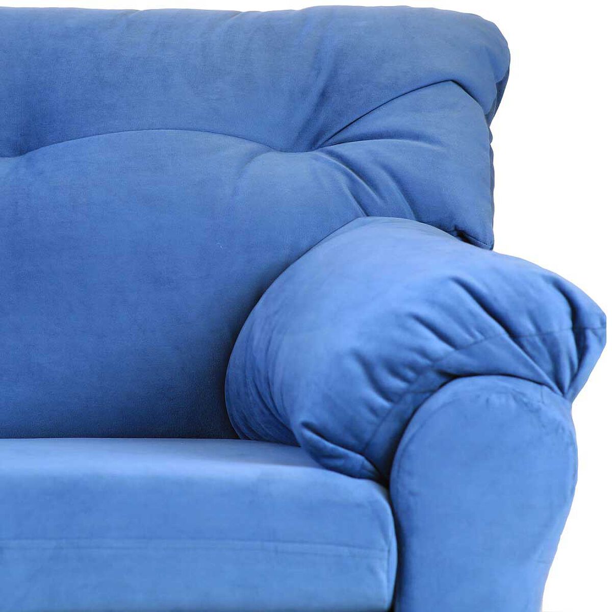 Sofá Muebles America Santa Fe 3 Cuerpos Azul Petróleo