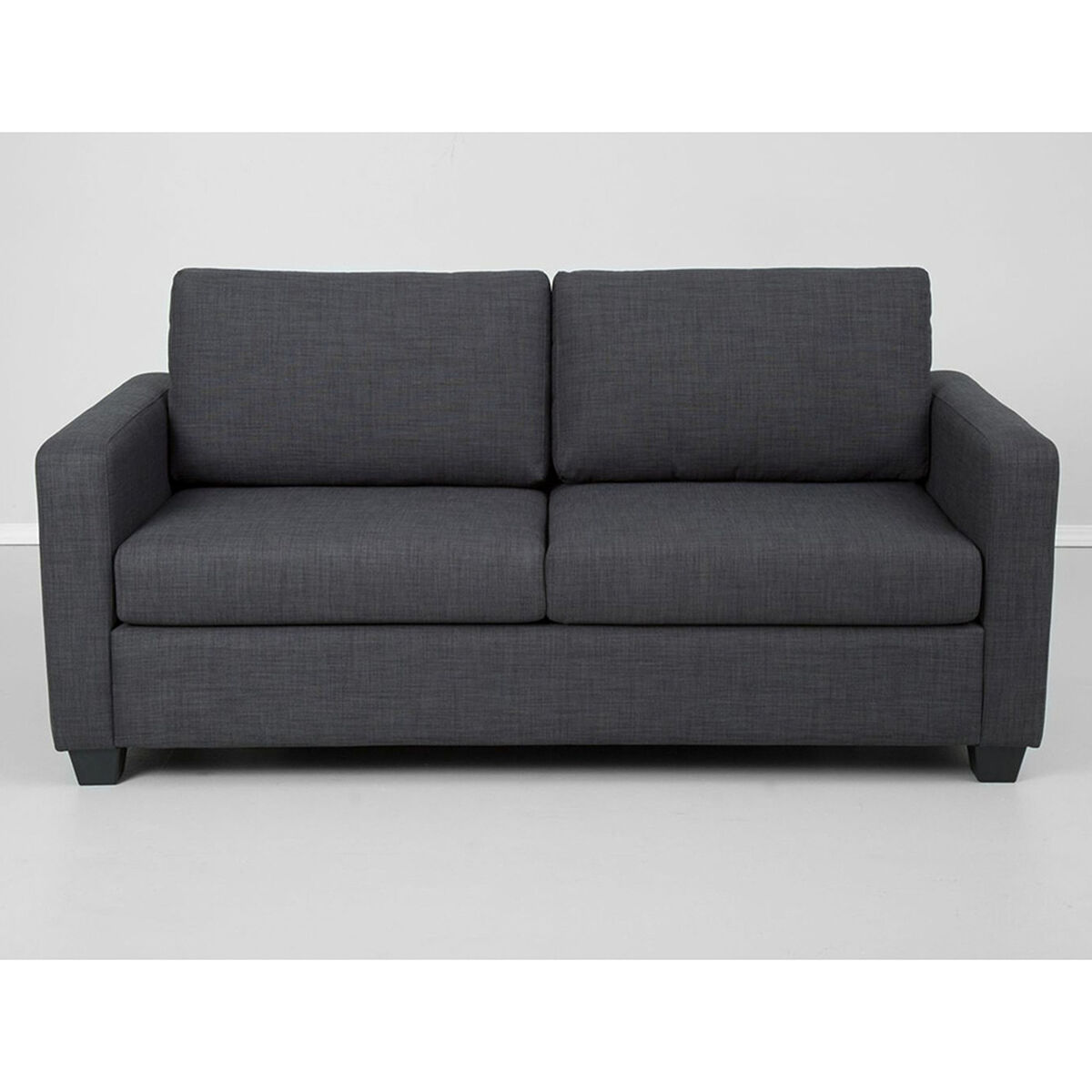 Sofá Cama Tela Rosen Enzo 3 Cuerpos Grafito