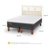Cama Europea CIC Base Dividida King Ortopedic Advance + Respaldo Torino Alpino