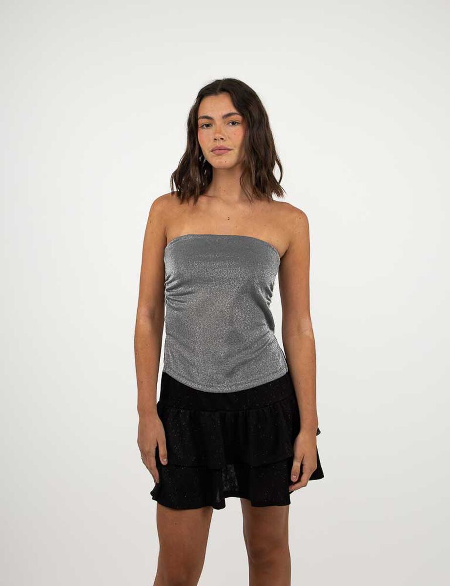 Polera Strapless Mujer Icono