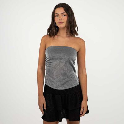 Polera Strapless Mujer Icono