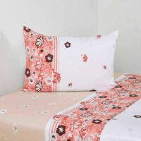 Juego de Sábanas American Family 144 Hilos 1,5 Plazas Marga Rosa