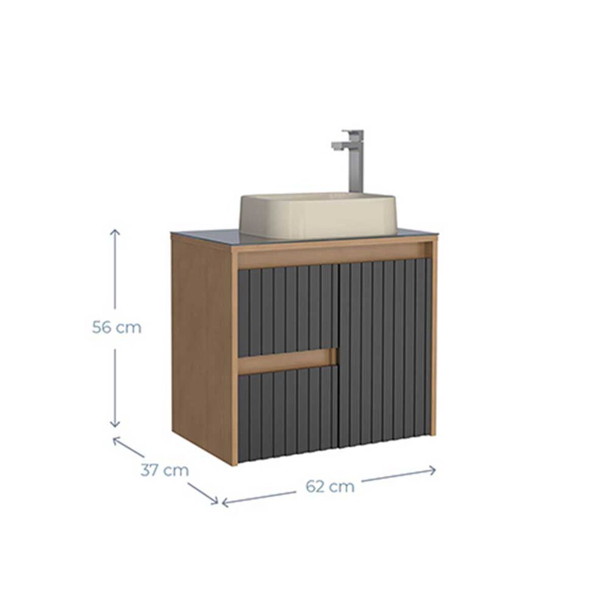 Vanitorio + Lavamanos Vekkahome Kyoto Caf&eacute;
