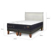 Cama Europea CIC Base Dividida 2 Plazas Grand Premium + Respaldo Miro Alpino