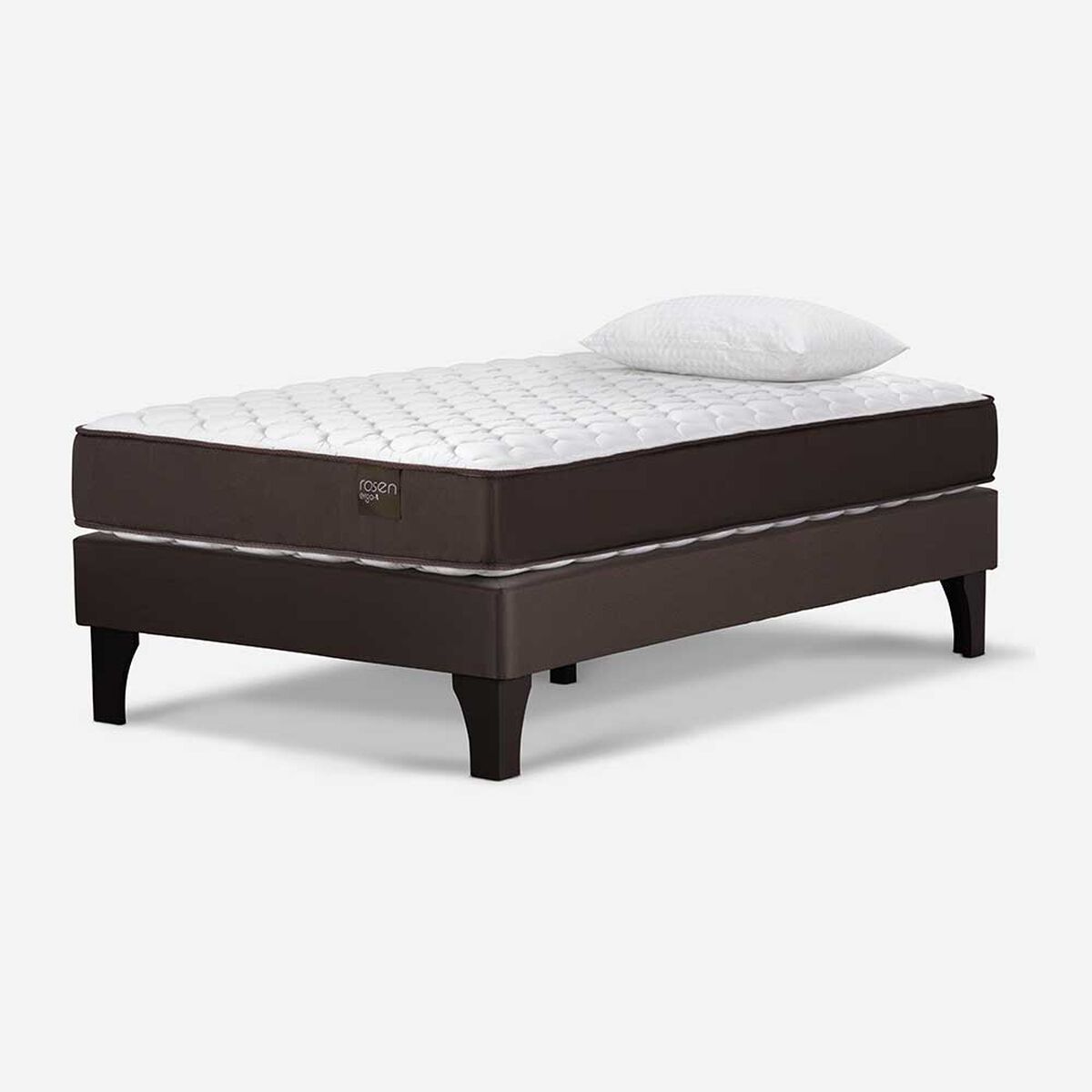 Cama Europea Rosen 1 Plaza Ergo T +  Almohada Light Americana