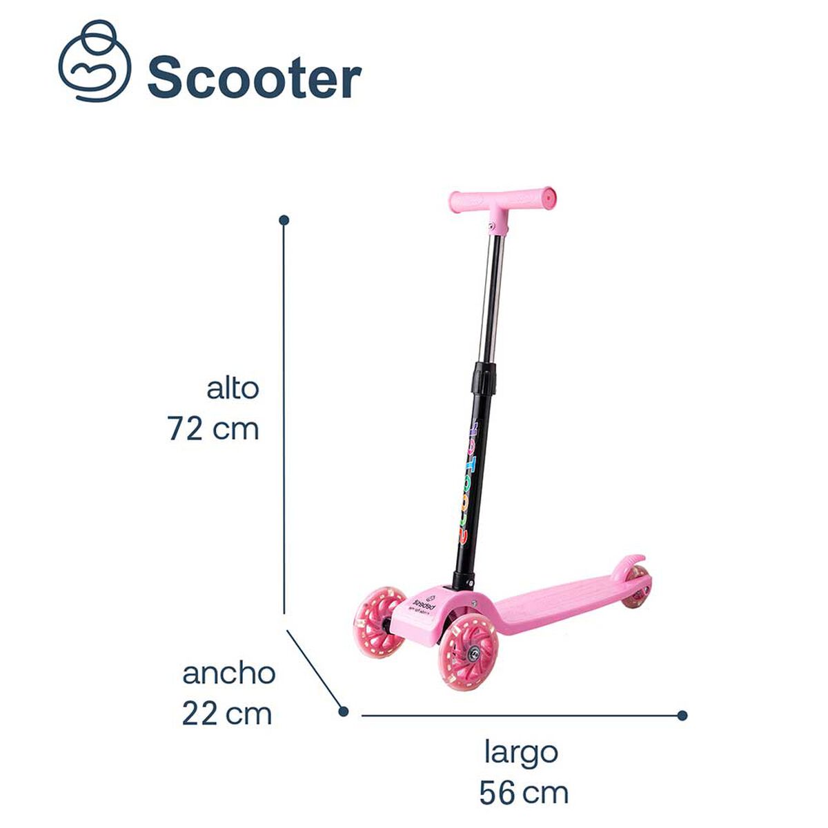 Scooter Xt03 Rosa Bebesit