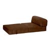 Sof&aacute; Cama Latam Home Cuero Kentucky Siena 1 Cuerpo Caf&eacute; Moro