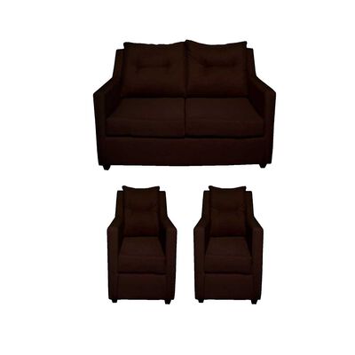 Juego de Living Diseño A&M Home Gisela Sofá 2 Cuerpos + 2 Sillones 1 Cuerpo Chocolate