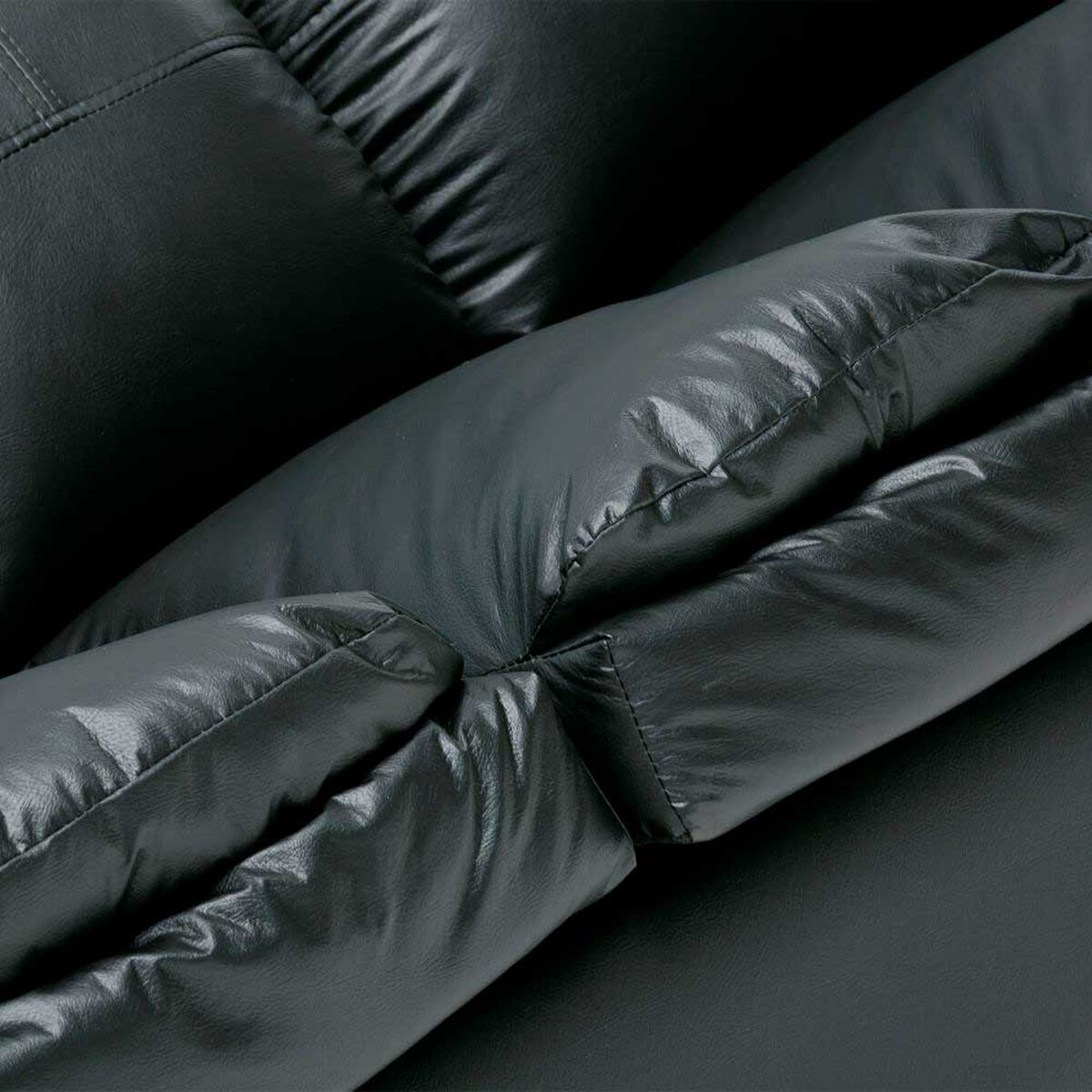 Sof&aacute; Cabsur Galicia 3 Cuerpos PU Negro