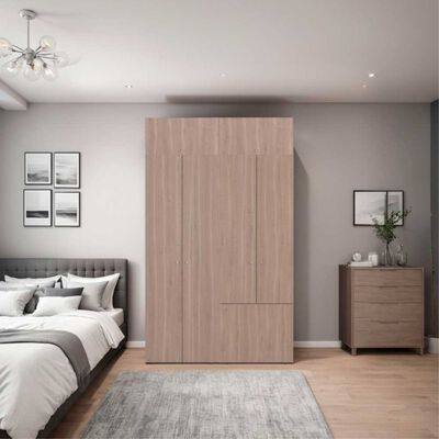 TUHOME Combo Closet Tuhome 7 Puertas + Módulo Superior Dreams Bardolino