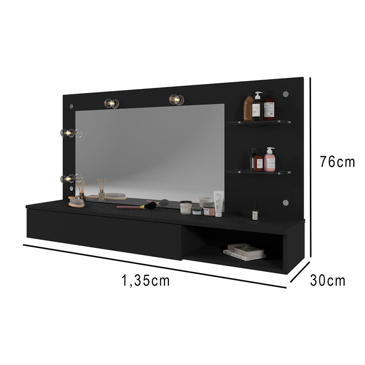 Tocador Vekkahome Lumiere 1 Cajon