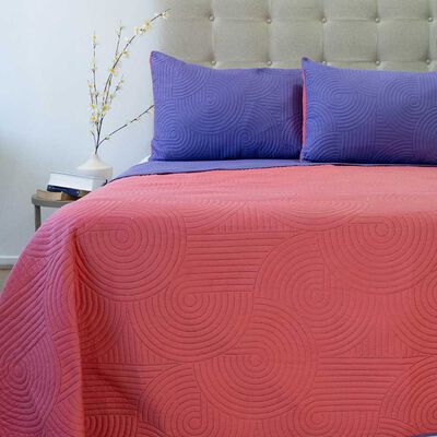 Imagen 2 del producto Quilt Doral 2 Plazas Morado Coral Origins