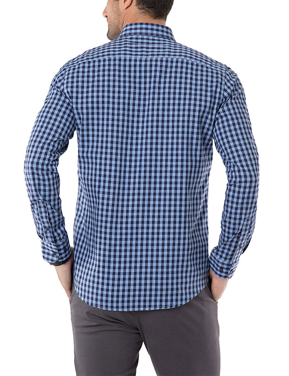 Camisa de Algodón a Cuadros Hombre Arrow