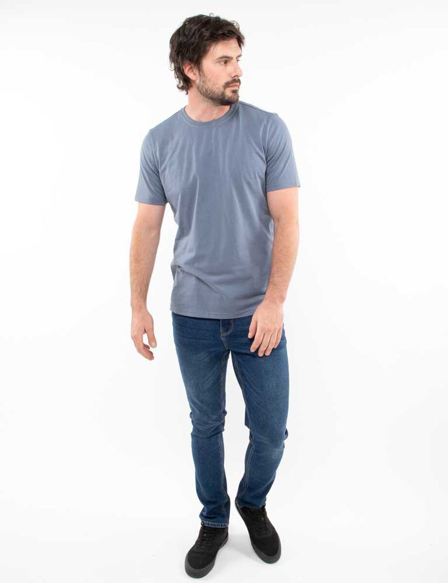 Polera Slim Lisa Manga Corta Hombre Zibel