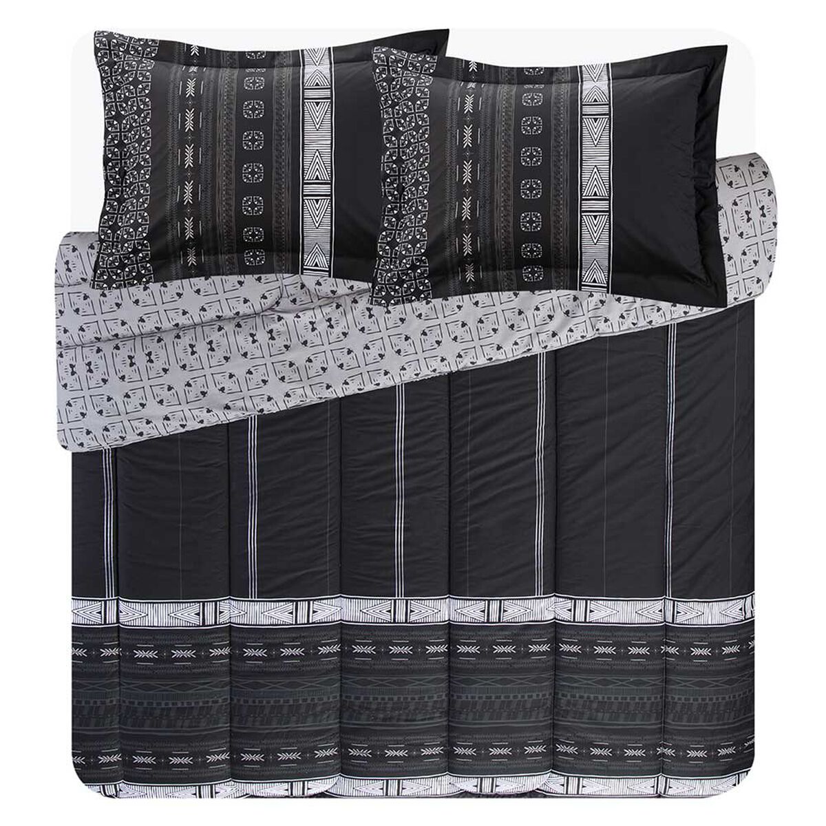 Plumón Estampado Elements & Co 2 Plazas Raven
