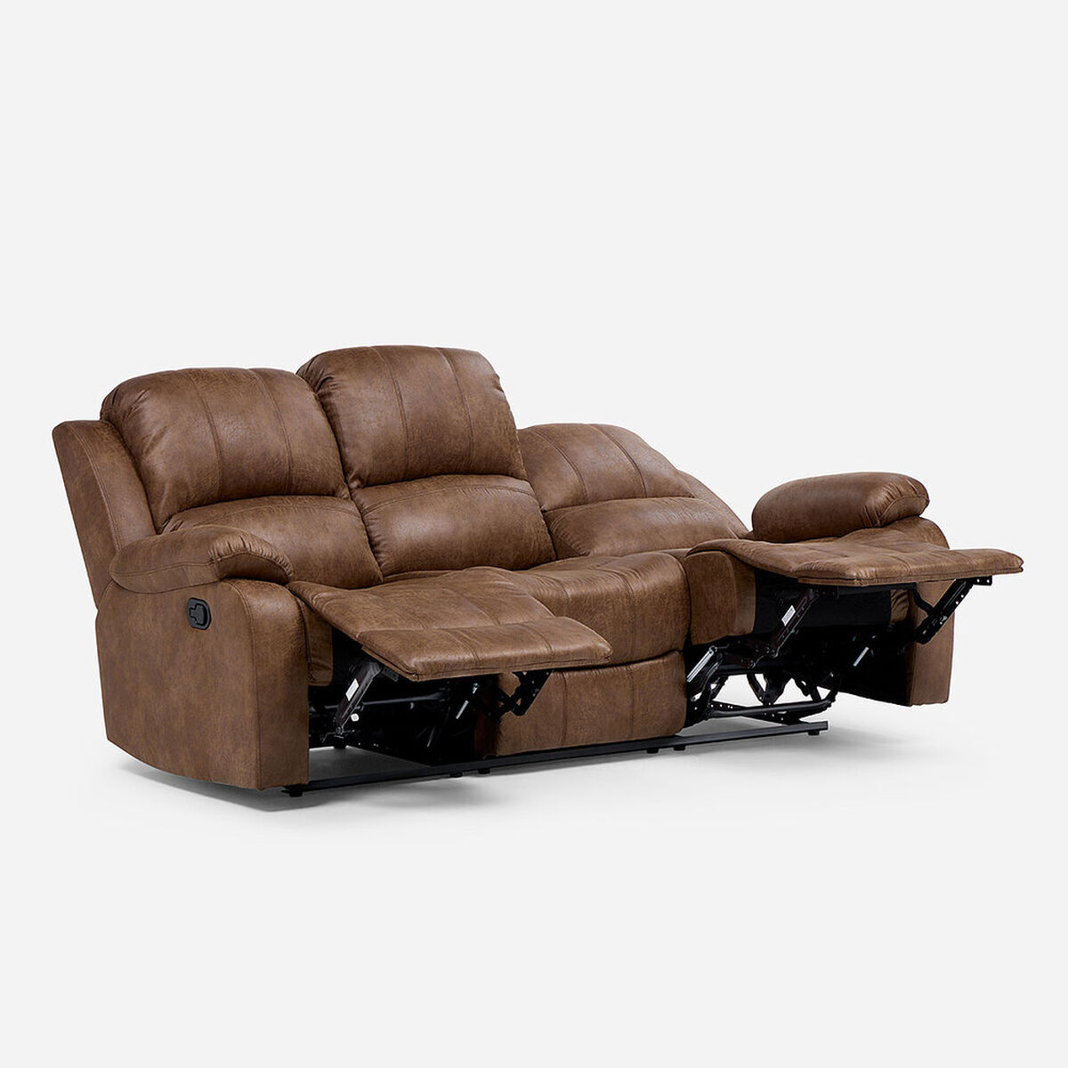 Sofá Reclinable Rosen Umbria 3 Cuerpos Tabaco