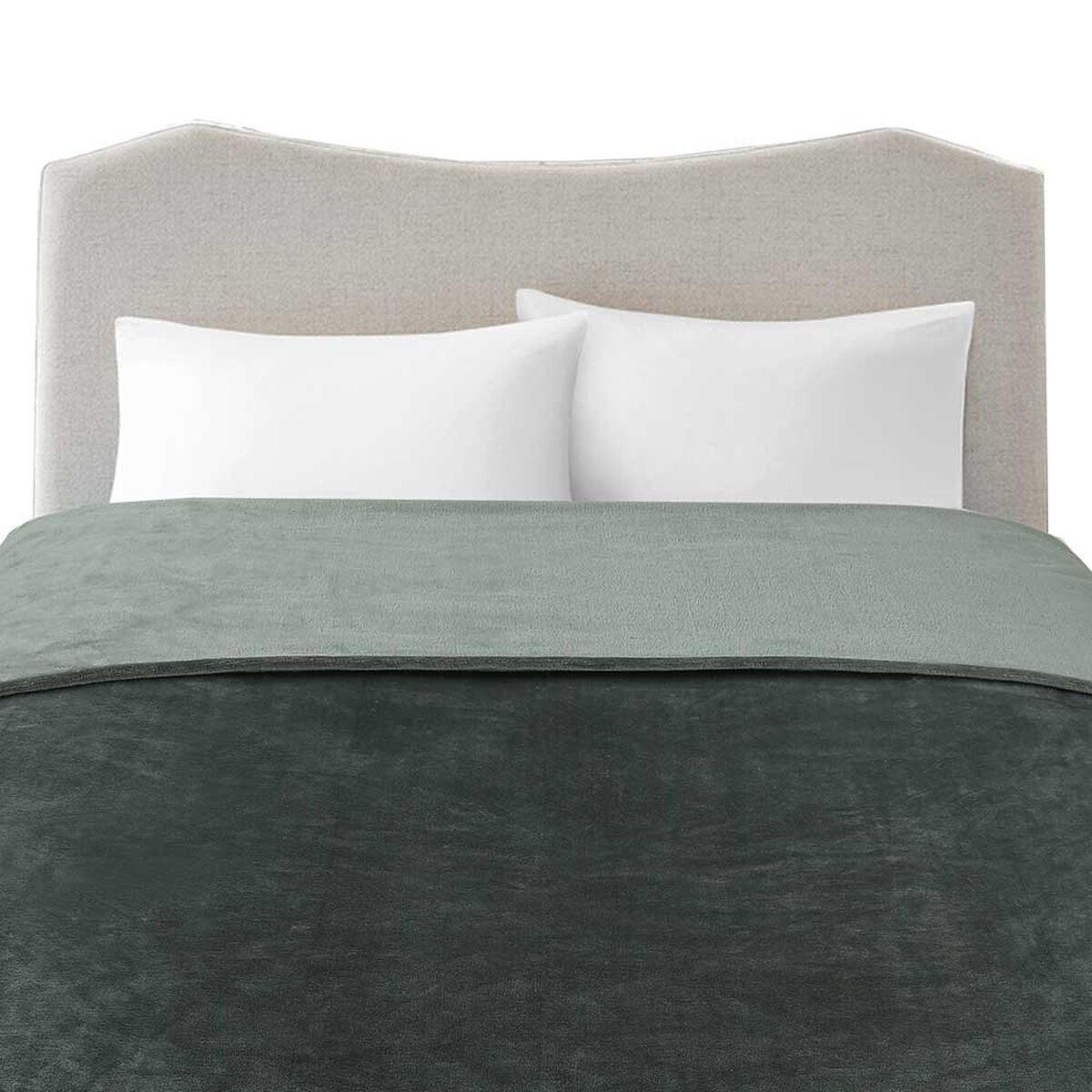 Frazada Flannel Illusions 2 Plazas Aqua