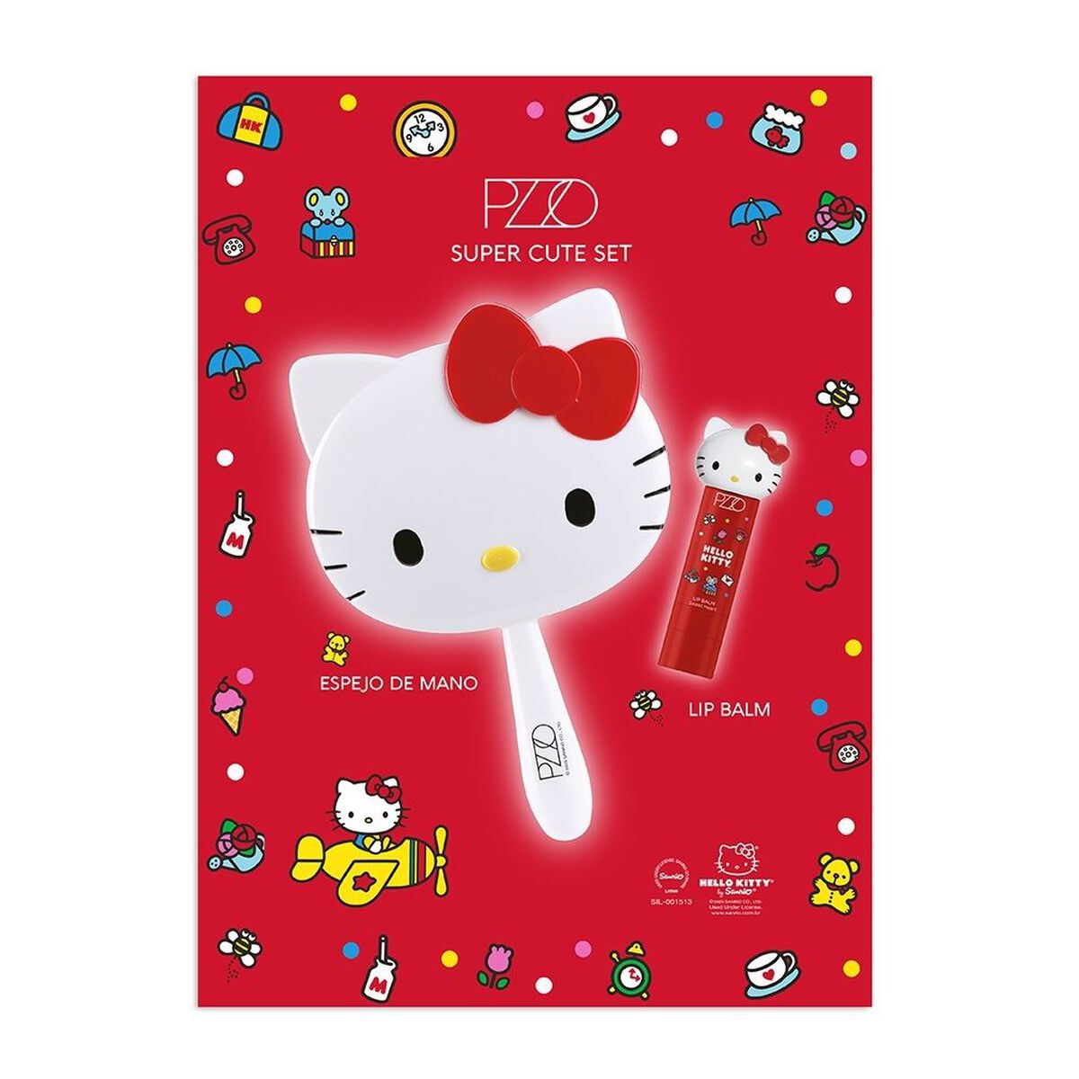 Set Super Cute Hello Kitty Espejo + Bálsamo Petrizzio