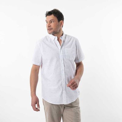 Camisa Estampada Manga Corta Hombre Portman Club