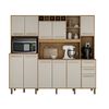Mueble de Cocina Vekkahome Petra 2 Cajones 11 Puertas Beige