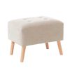 Pouf Latam Home Niza Lino Blanco