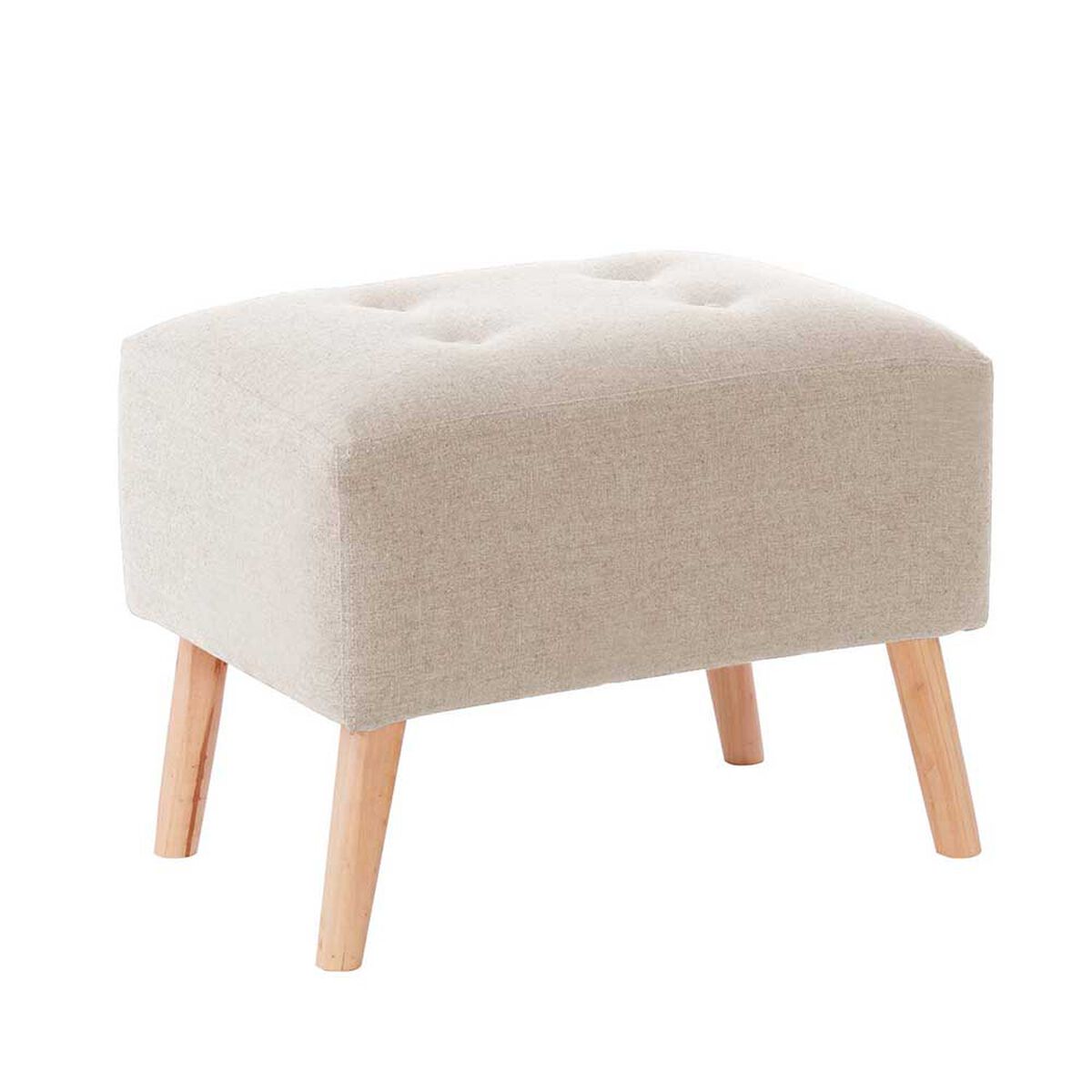 Pouf Latam Home Niza Lino Blanco