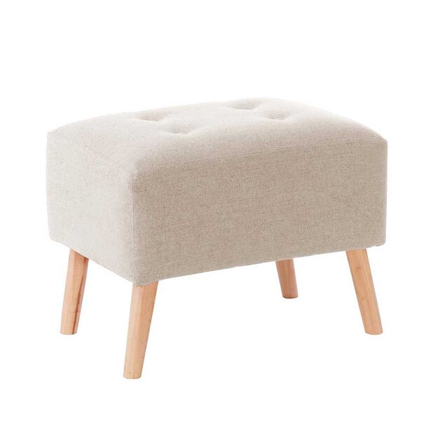 Pouf Latam Home Niza Lino Blanco