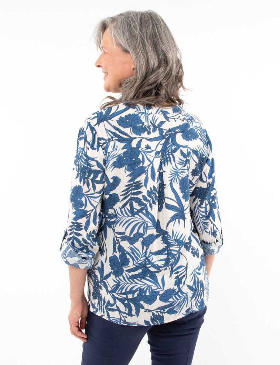 Blusa Estampada Manga Larga Mujer Portman Club