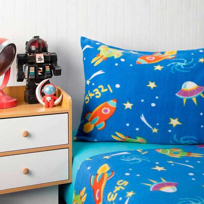 Imagen 2 del producto Juego De Sábanas Polar Casanova Kids 1.5 Plazas Space