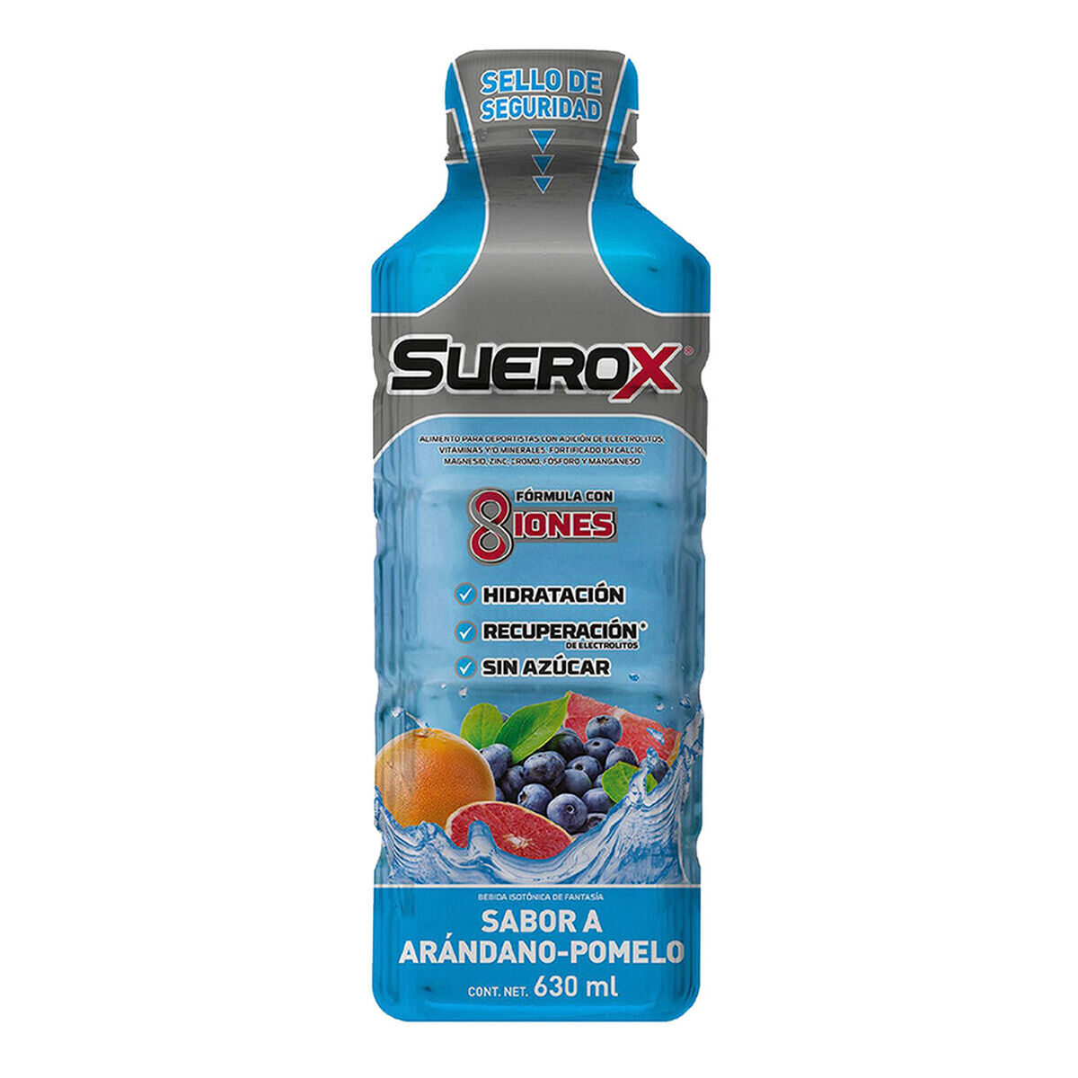 Suerox Bebida Hidratante Sabor Arándano-Pomelo 600 ml