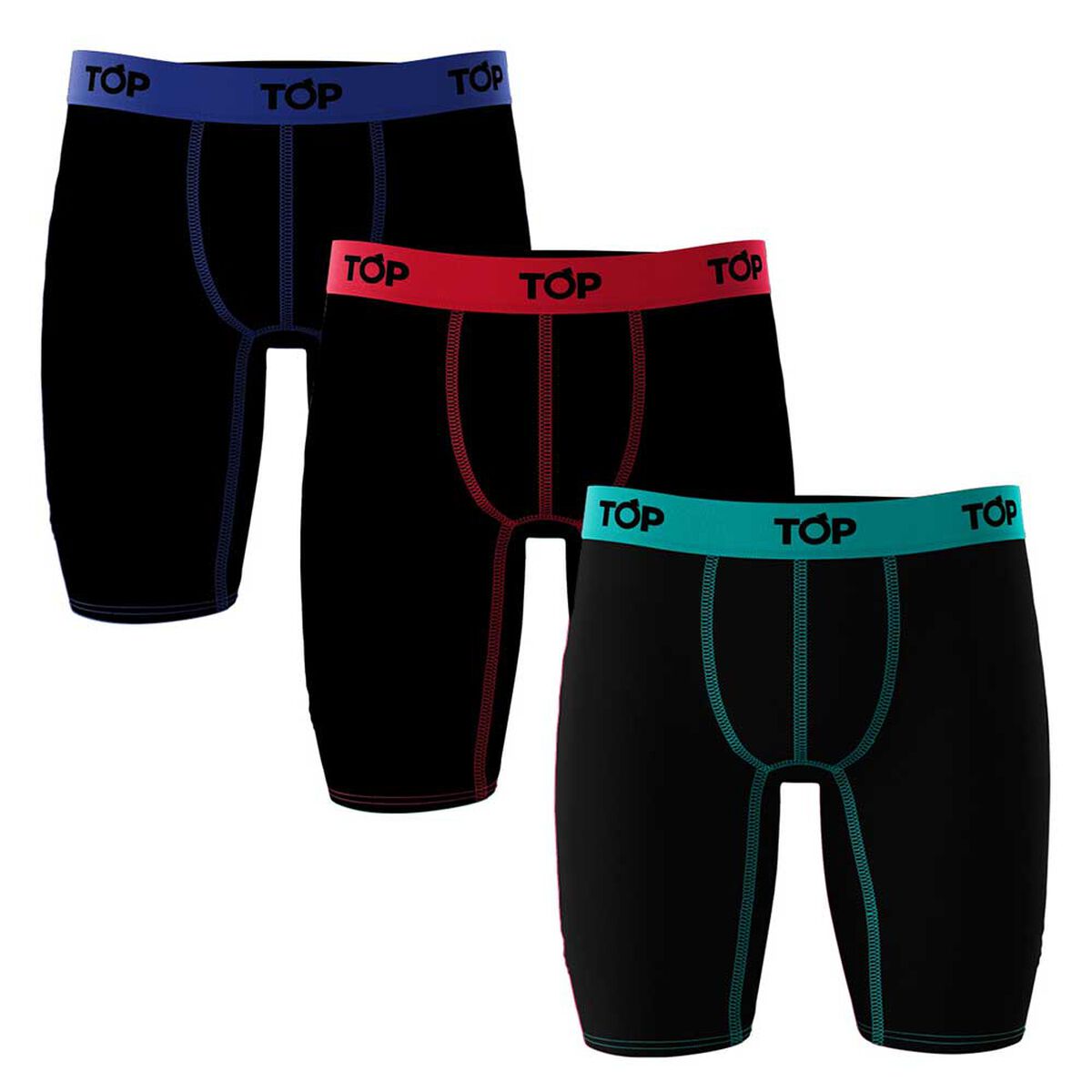 Pack 3 Bóxer Largo Hombre Top