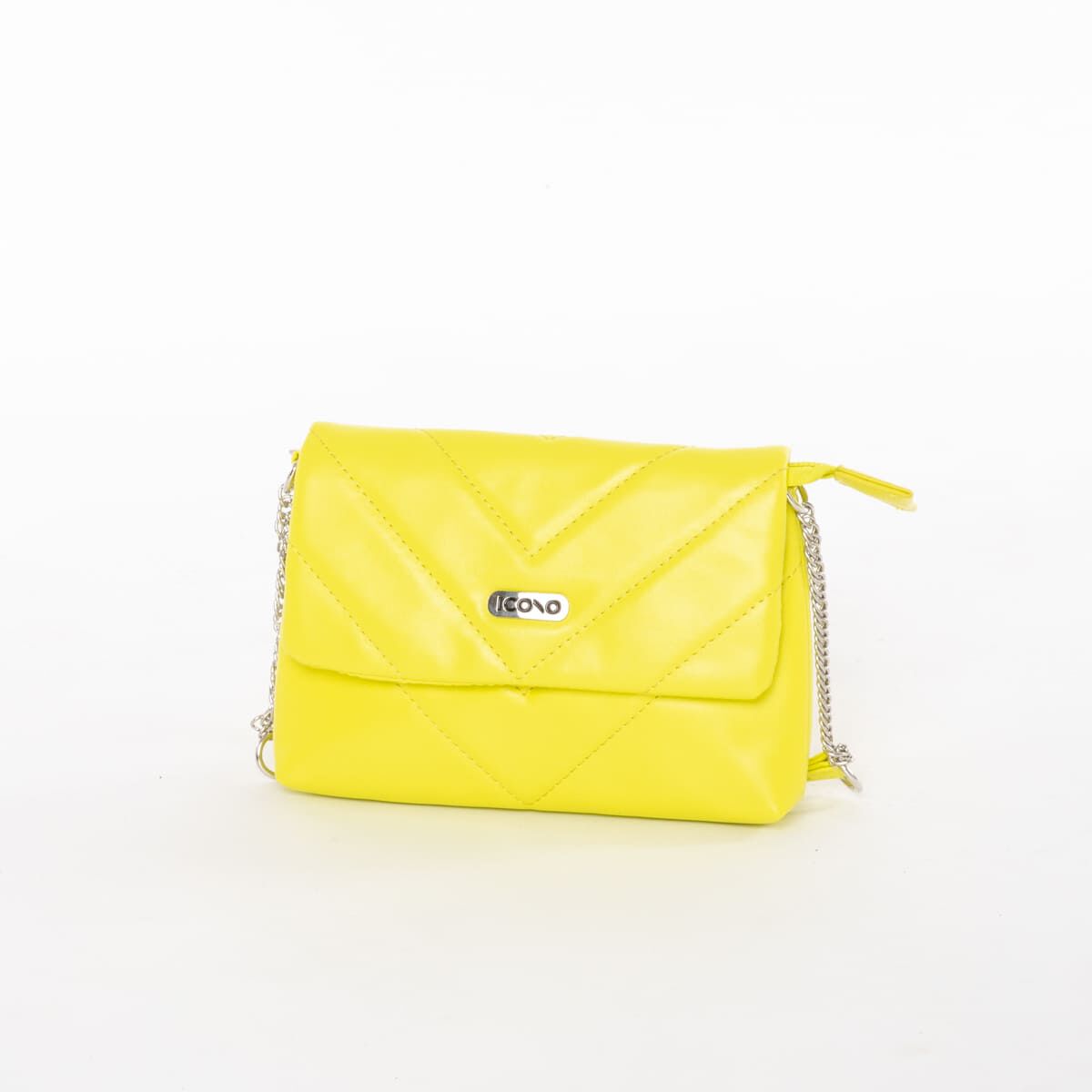 Cartera Cross Bag Mujer Amarillo Eco Cuero Icono