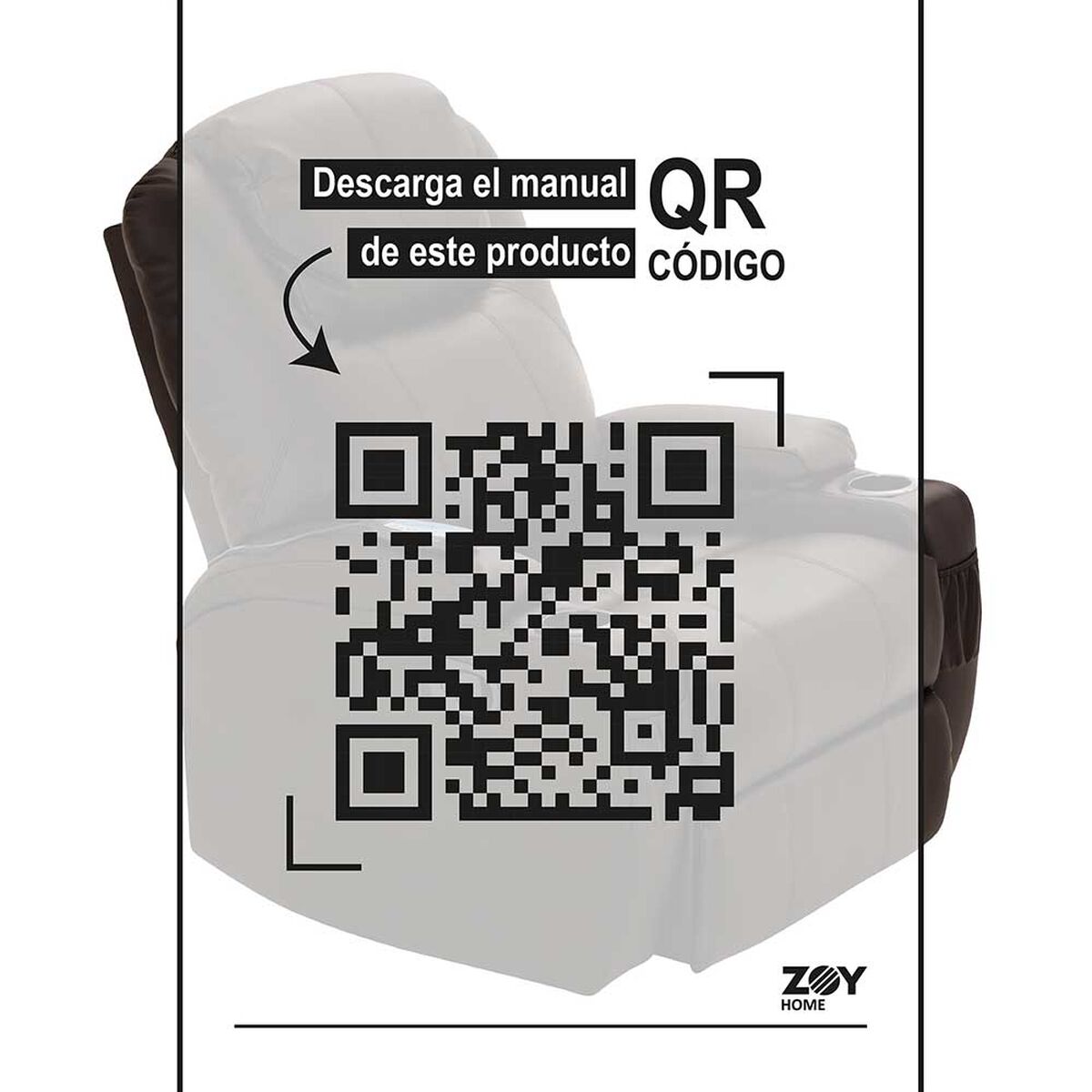 Bergere Eléctrico Multifunción Masaje Zoy Home Lhasa Café