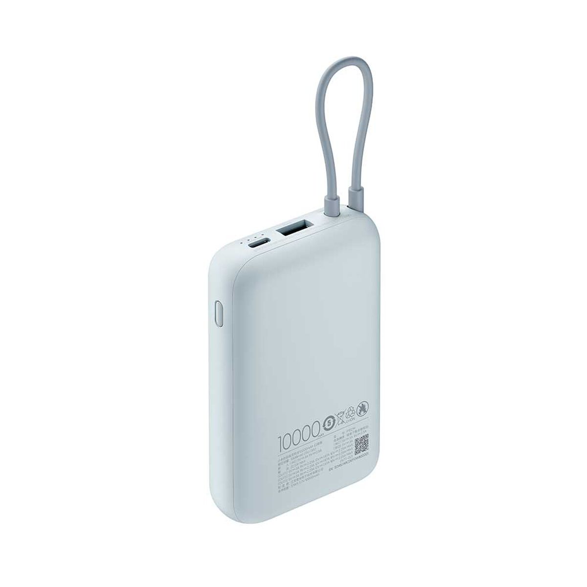 Batería Externa Xiaomi 10000mAh Ice Blue GL Integrated Cable