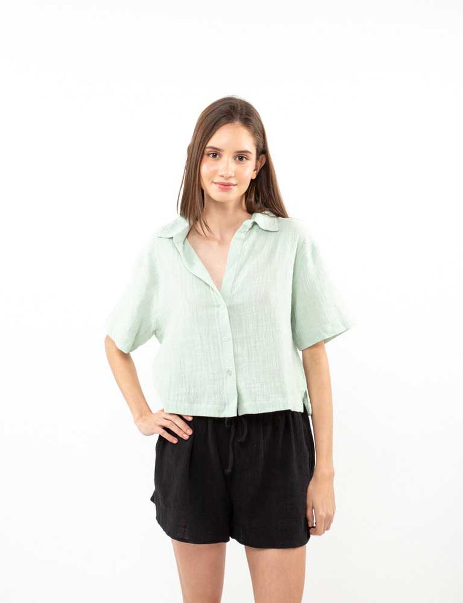 Blusa Algod&oacute;n Manga Corta Mujer Icono