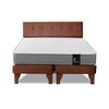 Cama Europea Latam Home Base Dividida 2 Plazas Zen Best Chocolate + Respaldo