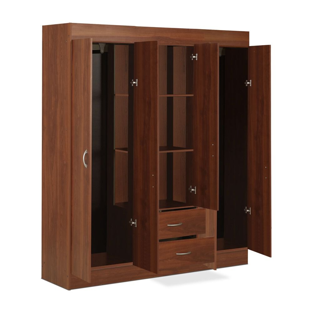 Closet Stanford 6 Puertas 2 Cajones Cerezo | Abc