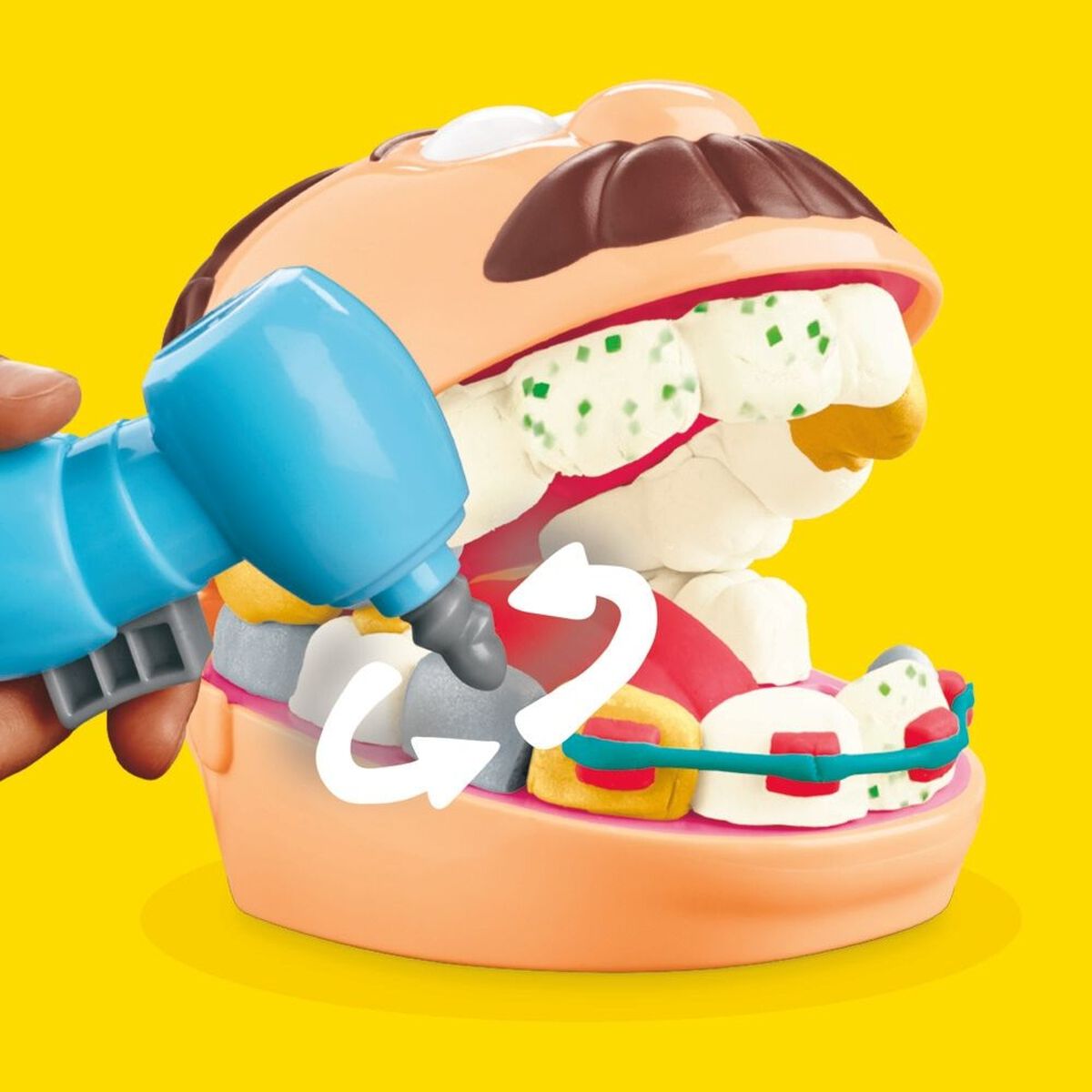 Set de Masa Moldeable Play Doh Brincando de Dentista