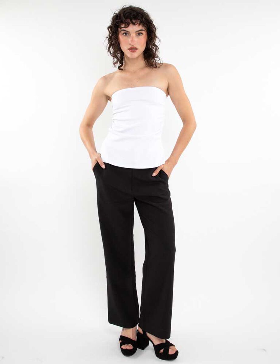 Polera Strapless Mujer Icono